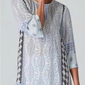 J.Jill tunic top boho light loose soft feminine cottage core coastal coverup